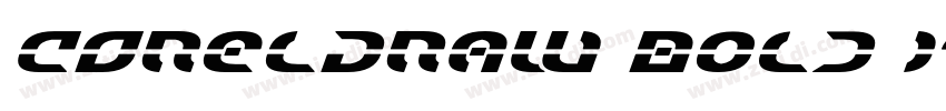 CORELDRAW Bold Ital字体转换